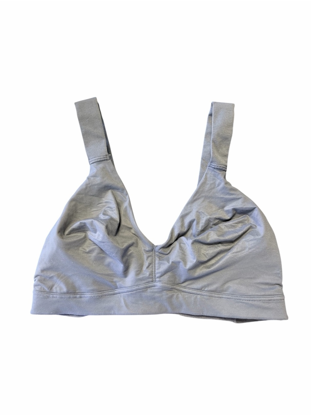 SPANX Bra-llelujah Gray wireless bra Large